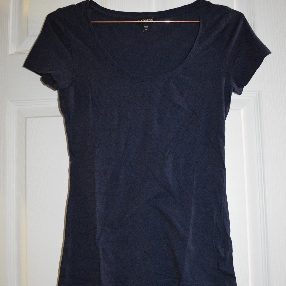 Express T-shirt, navy - Small